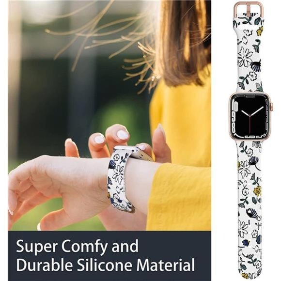 NEW Luxury Floral Apple Watch Band - Picture 5 of 6
